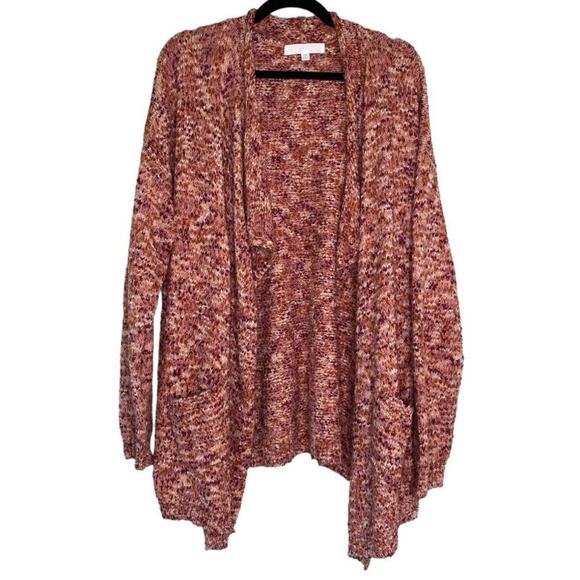 Adyson Parker Marled Waterfall Open Front Cardigan 2X - Picture 1 of 11